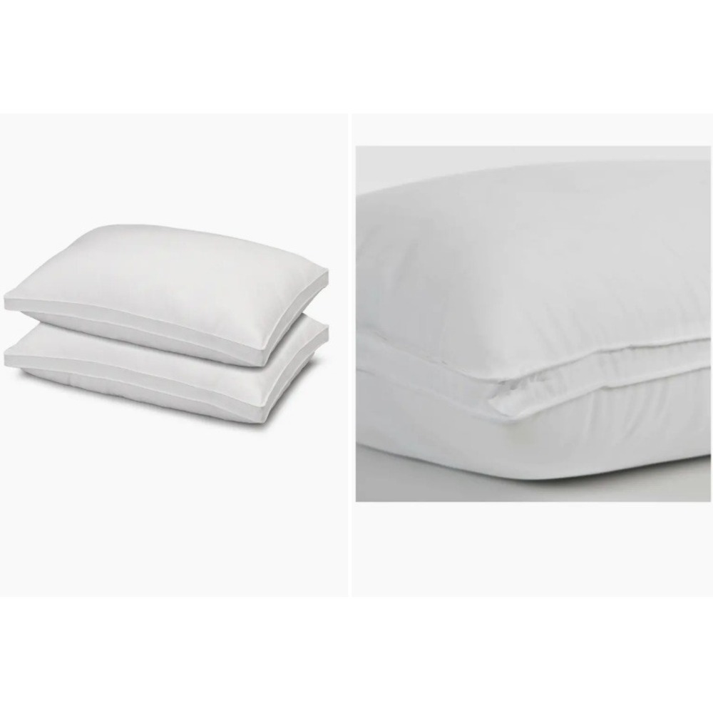Ella Jayne Gusseted Firm Plush Down Alternative Side/Back Sleeper Pillow Set 2